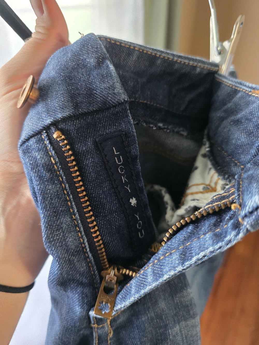 Lucky Brand Sweet Jean Crop Straight Leg Jeans Womens 6 28 Med‎ Wash Blue Denim - Picture 6 of 8